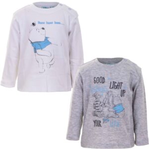 Winnie the Pooh Baby long sleeves 2-pack grey