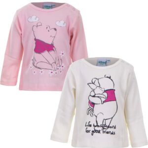 Winnie the Pooh Baby long sleeves 2-pack pink