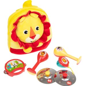Fisher-Price Toy Backpack Lion with 4 instruments - Image 1