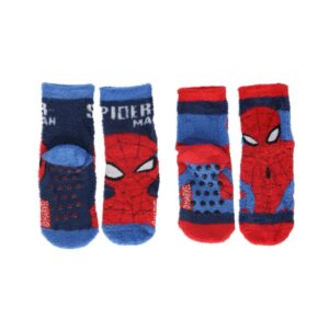 Spiderman 2-Pack Fluffy Socks - Image 1