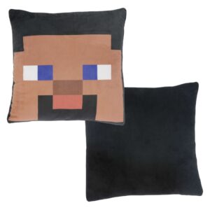 Minecraft Cushion Shaped Velour - Black - Image 1