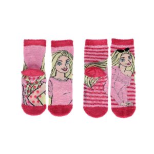 Barbie 2-Pack Fluffy Socks - Image 1