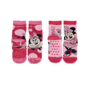 Minnie Mouse 2-Pack Fluffy Socks - Image 1
