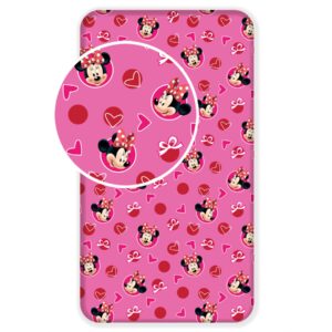 Minnie Mouse Fitted sheet - Hearts - Image 1
