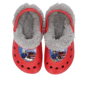 Fireman Sam Clogs with Fleece