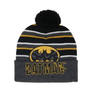 Batman Hat with embroidery and pompom - Image 1
