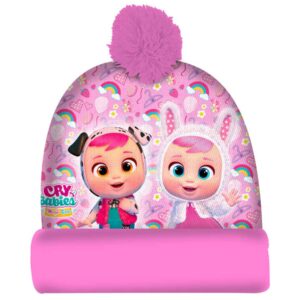 Cry babies hat with pompom - It's Cold - Image 1