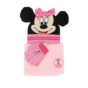 Minnie Mouse Hat, scarf and glove - Image 1