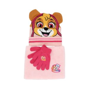 Paw Patrol Hat with scarf and gloves - Image 1