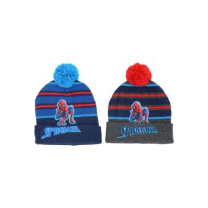 Spiderman Hat with embroidery and pompom