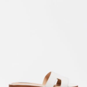 Hadyn White Leather