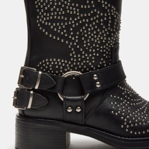 Astor Black Leather Studs - Image 3