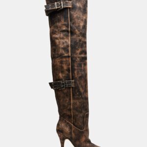 Baddie Brown Distressed - Image 1