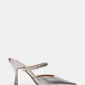 Brecki Silver Leather Rhinestones - Image 1