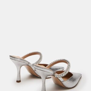 Brecki Silver Leather Rhinestones - Image 5