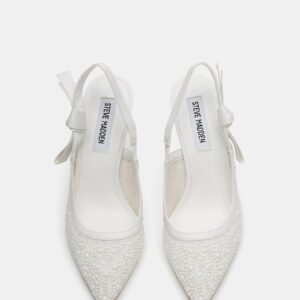 Bri White Lace Pearl - Image 4