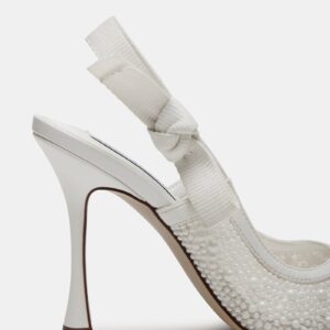 Bri White Lace Pearl - Image 3