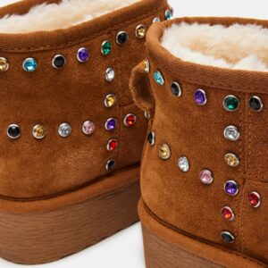 Comfy Chestnut Suede Rhinestones - Image 4