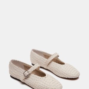 Dreaming Woven Cream Leather - Image 2