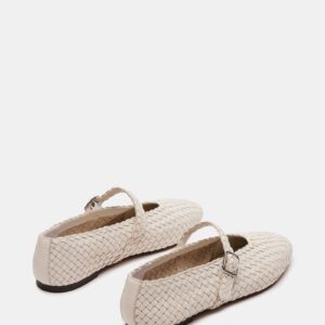 Dreaming Woven Cream Leather - Image 5