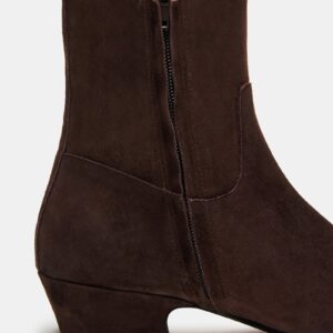 Dusty Chocolate Brown Suede - Image 4