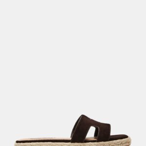 Hexa Chocolate Brown Suede - Image 1