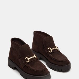 Leon Chocolate Brown Suede - Image 3