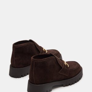 Leon Chocolate Brown Suede - Image 6