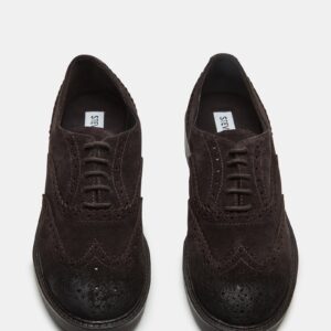 Malin Chocolate Brown Suede - Image 4
