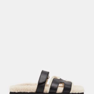 Mayven Faux Fur Black Leather - Image 1