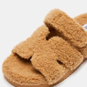Mayven Faux Shearling Camel Fabric - Image 4