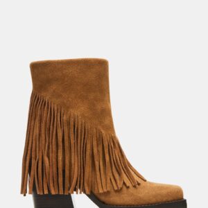 Pia Fringe Chestnut Suede - Image 1