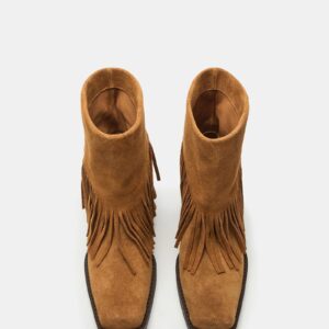 Pia Fringe Chestnut Suede - Image 4