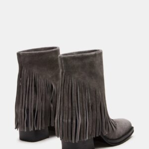 Pia Fringe Grey Suede - Image 5
