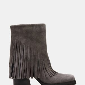 Pia Fringe Grey Suede - Image 1