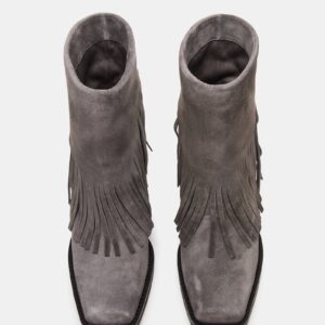 Pia Fringe Grey Suede - Image 4