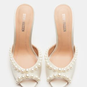 Priya Pearl White Satin - Image 4