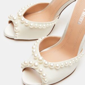 Priya Pearl White Satin - Image 3