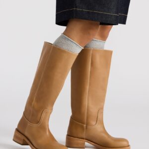 Riggs Black Cow Print Wide Calf - Image 6