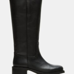 Riggs Black Leather Wide Calf - Image 1