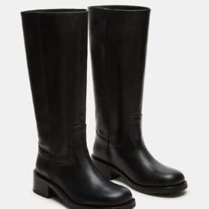 Riggs Black Leather Wide Calf - Image 2