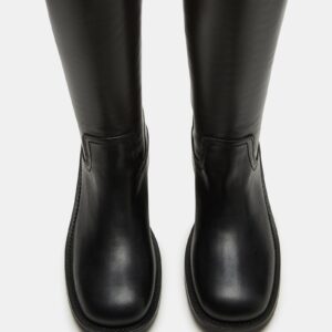 Riggs Black Leather Wide Calf - Image 4