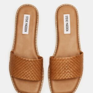 Sandra Woven Tan Leather - Image 5