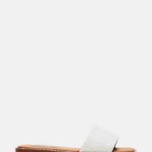 Sandra Woven White Leather - Image 1