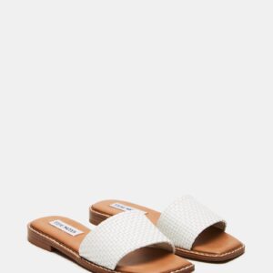Sandra Woven White Leather - Image 3