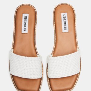 Sandra Woven White Leather - Image 5