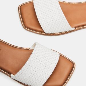 Sandra Woven White Leather - Image 4
