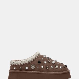 Selena Grey Suede Rhinestones - Image 1