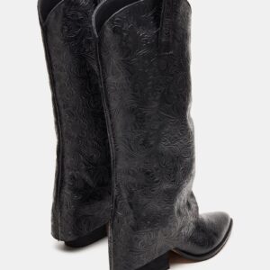 Sorvino Embossed Black Leather - Image 5