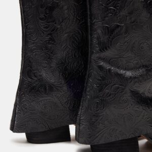 Sorvino Embossed Black Leather - Image 3